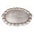 Vintage Sanborns Mexico Sterling Silver Large Scalloped Serving Tray, 2380 Gr For Sale