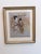 Mid-Century Modern Jack Levine “Geisha With Attendant” — Hand-Embellished Pochoir, Facing East Portfolio, 1970 | Gilt Frame For Sale - Image 3 of 5