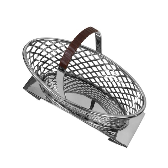 Mid Century Stainless Steel Fireplace Set For Sale - Image 16 of 17