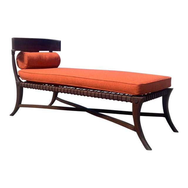 Robsjohn Gibbings Style Klismos Chaise For Sale