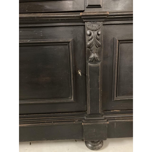 Napoleon III Bookcase in Blackened Pear Wood For Sale - Image 3 of 17