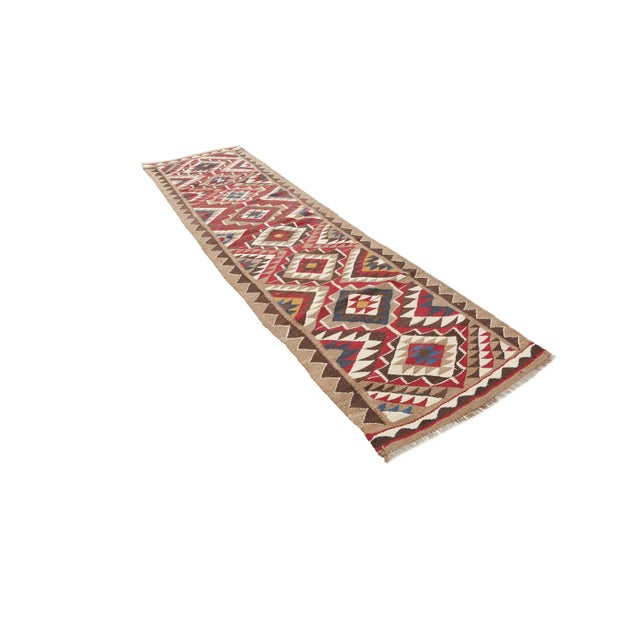 Traditional Vintage Herki Kilim Runner For Sale - Image 3 of 7