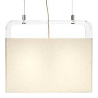 Pablo Designs Tube Top White Pendant Light - 14" For Sale