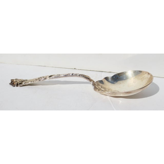 Alvin Corporation 1950s Alvin Bridal Rose Pattern Sterling Silver 9" Long For Sale - Image 4 of 7