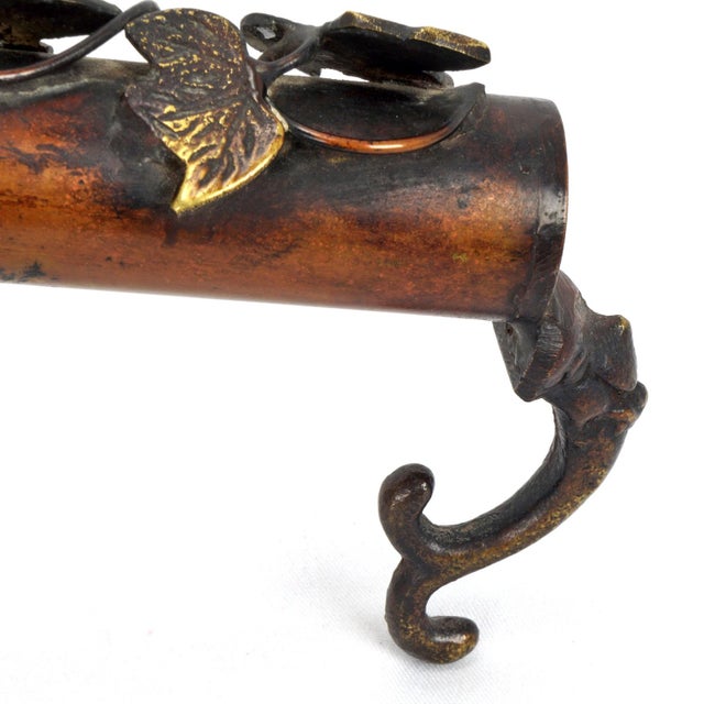 Japanese Yatate Bronze Inkwell, Brush Holder For Sale - Image 9 of 13