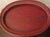 Vintage Sarreid Neoclassical Style Red Porcelain and Brass Tray Table For Sale - Image 10 of 12