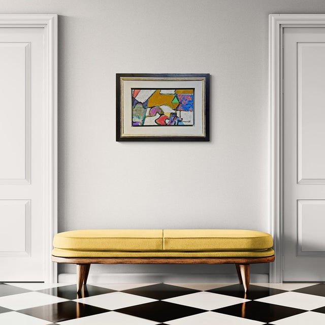 1980s Friedrich Schiemann, Abstract Composition, 1982, Oil on Canvas, Framed For Sale - Image 5 of 7
