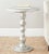 the table offers a contemporary spin on the spindle table. With it's rubbed silver, antique-style patina, this sturdy pine...