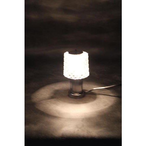 Glass Table Lamp from Kamenicky Senov, Former Czechoslovakia, 1970s For Sale - Image 8 of 12