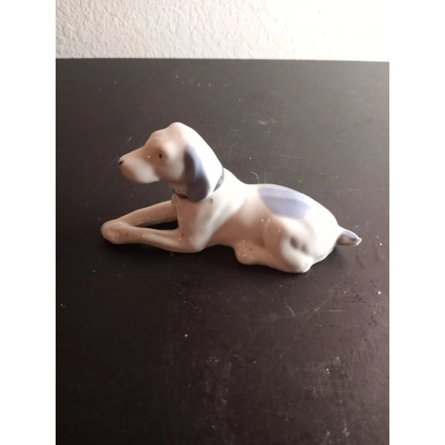 Ceramic Vintage Porcelain Sitting Dog Figurine, Japan For Sale - Image 7 of 8