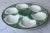 Vintage Green/White Longchamp Oyster Plate For Sale In San Francisco - Image 6 of 10