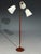 Mid-Century Modern Swedish Modern, Adjustable Floor Lamp, Teak, Brass, Fabric, Sweden, 1970s For Sale - Image 3 of 12