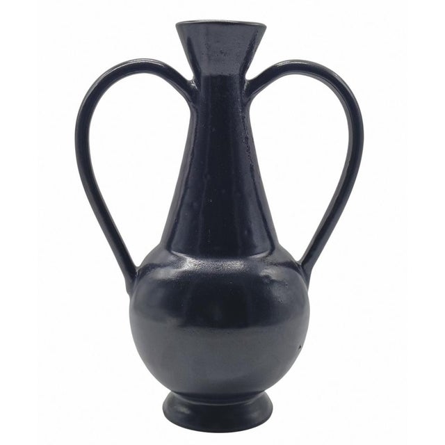 Black Bucchero Ceramic Jug by Gio Ponti for Costantino, Italy, 1998 For Sale - Image 11 of 11