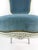 Late 20th Century Vintage Louis XV Style Painted Wood Chair With Blue Velvet Upholstery For Sale - Image 5 of 16
