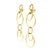 1980s Pair of itlaian Aletto Brothers 18k Gold Long Link Drop Earrings For Sale - Image 13 of 13