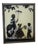 1930s Quintet of Reverse Painted Glass Silhouettes For Sale - Image 10 of 11