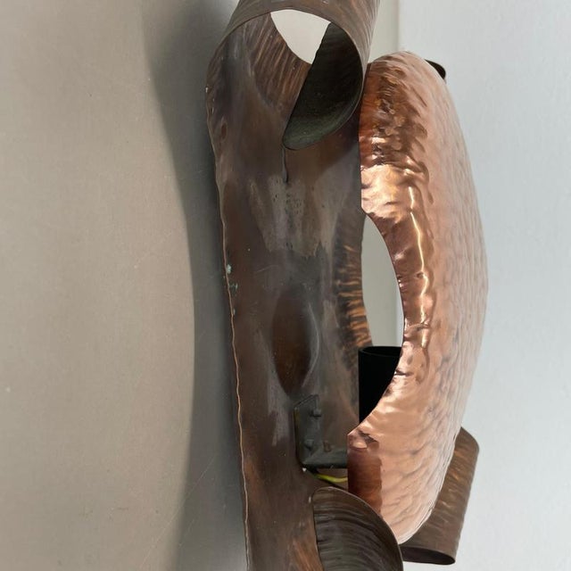 Copper Theatre Wall Light in the style of Stilnovo, Italy, 1950s For Sale - Image 11 of 18