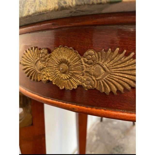 1930s Marble Top Center Tables - a Pair For Sale - Image 4 of 6