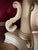 Gold 19th Century Italian White Lacquered and Gold Leaf Pedestal For Sale - Image 8 of 12