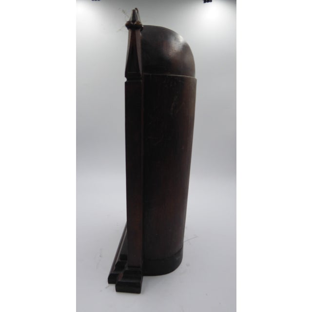 Brown Antique Altar with Madonna, 1890s For Sale - Image 8 of 10