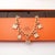 2010s Hermes Diamond Signature Bag Charms Rose Gold Link Bracelet For Sale - Image 5 of 11
