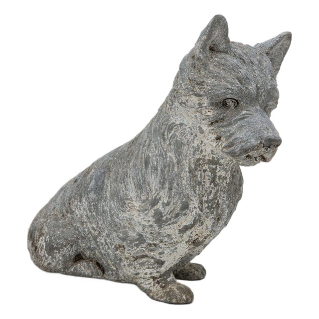 Scottish Terrier Cast Iron or Spelter Figurine, Uk Early 20th C. For Sale