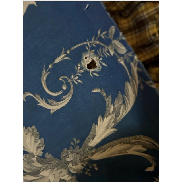 Textile Antique French Toile Fabric For Sale - Image 7 of 10