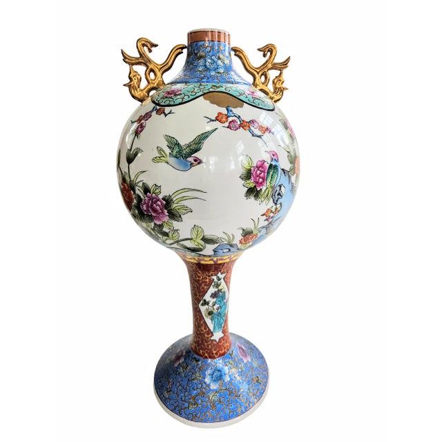 Large Mid 20th Century 'Famille-Rose' Vase For Sale - Image 13 of 13
