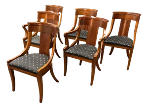 Baker Furniture Vintage Palladian Dining Chairs, Set of Six