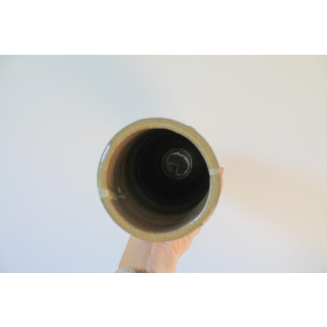 Ceramic Vintage Studio Art Pottery Vase For Sale - Image 7 of 9