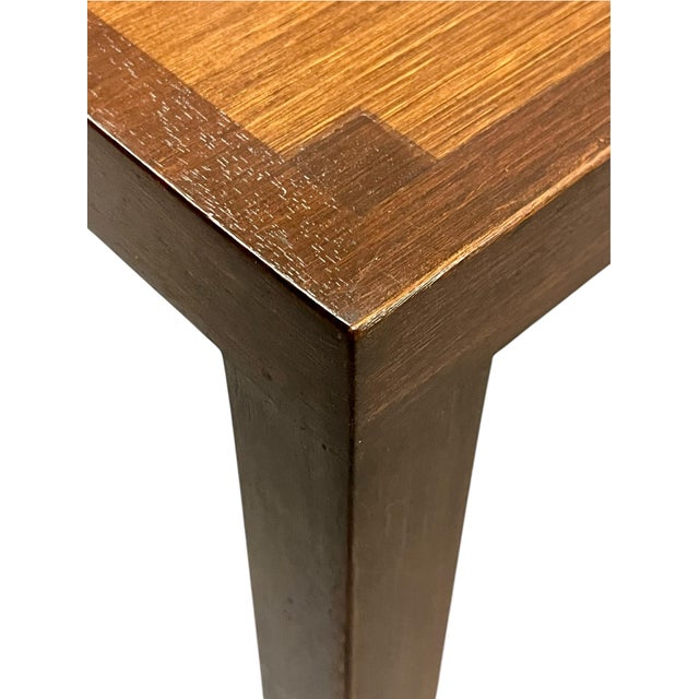 Vintage Mid Century Modern Small Parsons Side Table For Sale - Image 9 of 16
