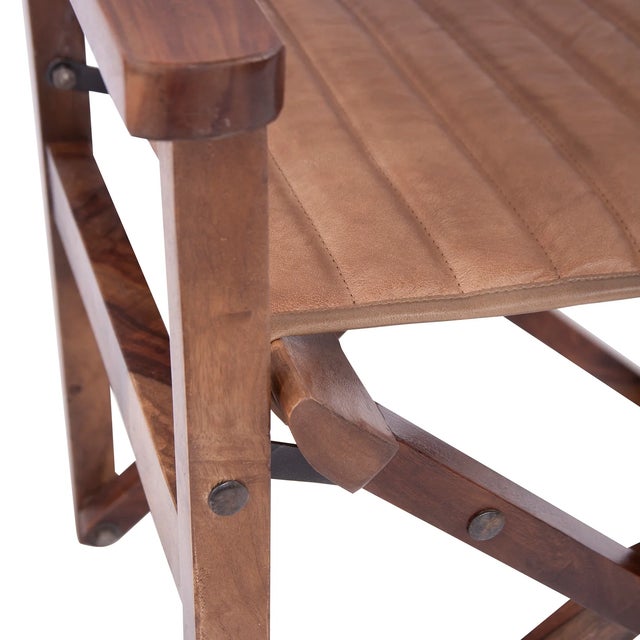 2020s Director's Chair in Leather For Sale - Image 5 of 8