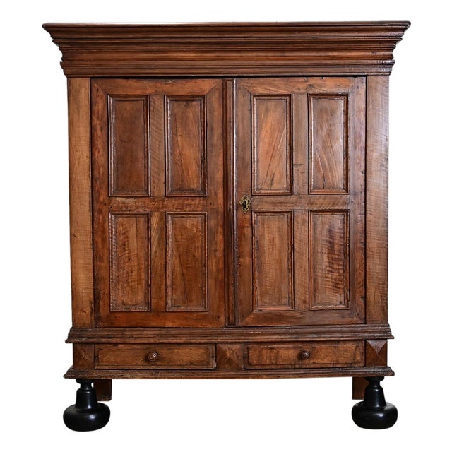 Dutch 18th Century Oak Kussenkast Armoire For Sale