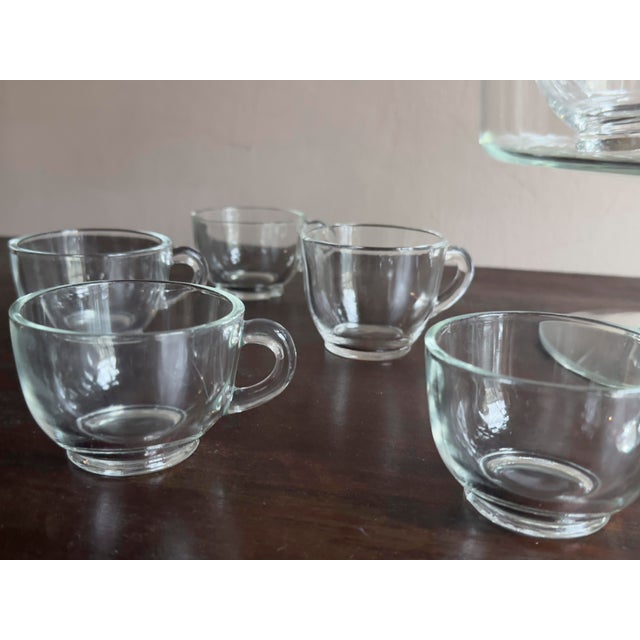 Glass Late 20th Century Postmodern Princess House Heritage Crystal Punch Bowl Set - 10 Piece For Sale - Image 7 of 9