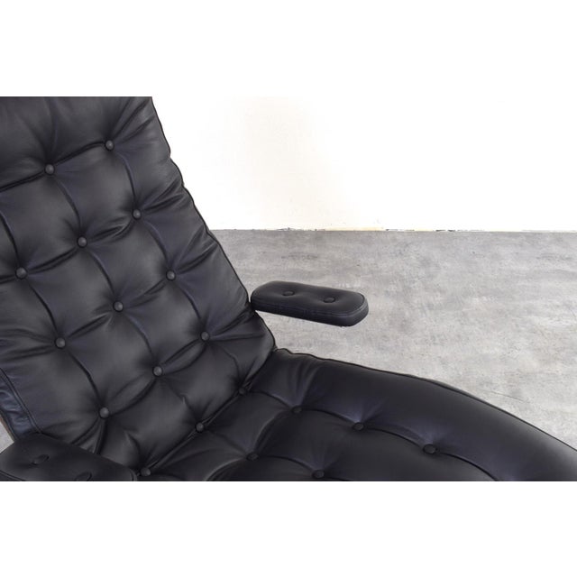 Bauhaus Model Fenix Chaise Lounge in Leather and Chrome by Sam Larsson for Dux, 1960s For Sale - Image 15 of 17