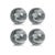 2020s Monza Gray Marble Fill Decorative Balls, Set of 4, 4.5" For Sale - Image 5 of 5
