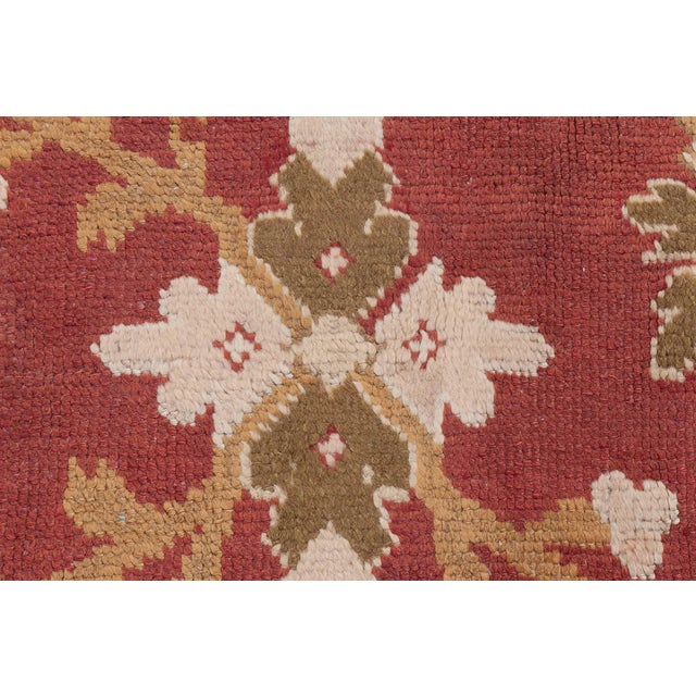 Textile Antique English Axminster Wool Rug For Sale - Image 7 of 12