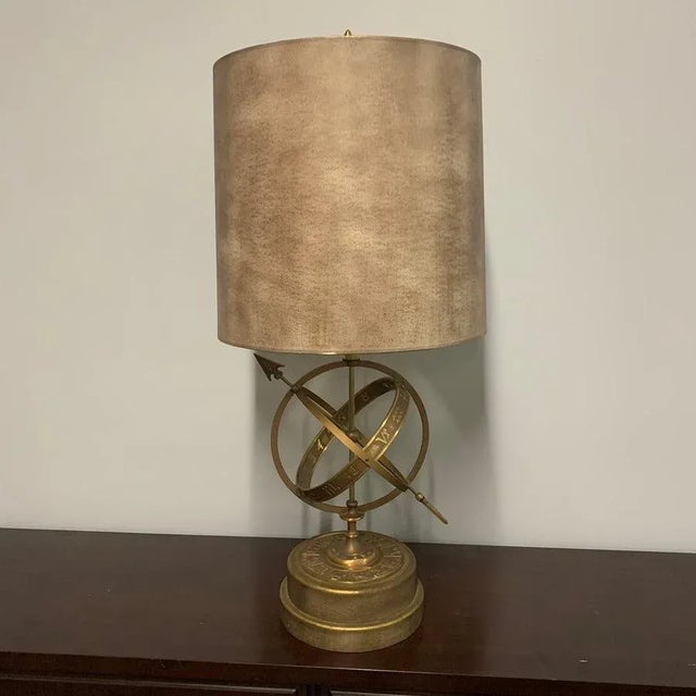 Mid 20th Century Bronze Astrological Armillary Table Lamp by Frederick Cooper Lamp Co. For Sale - Image 13 of 13