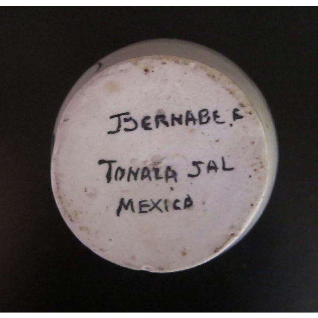 Tonala Handpainted Vintage Bud Vase For Sale - Image 4 of 7