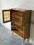 Brown Oak Glass Cabinet With Leaded Doors Danish Mid-Century Modern 1960s For Sale - Image 8 of 10