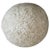 White Large Round Sherpa Sphere Accent Pillow in Pearl Natural For Sale - Image 8 of 8