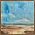 This acrylic on canvas artwork presents a serene landscape, characterized by expansive skies and earthy tones that blend...