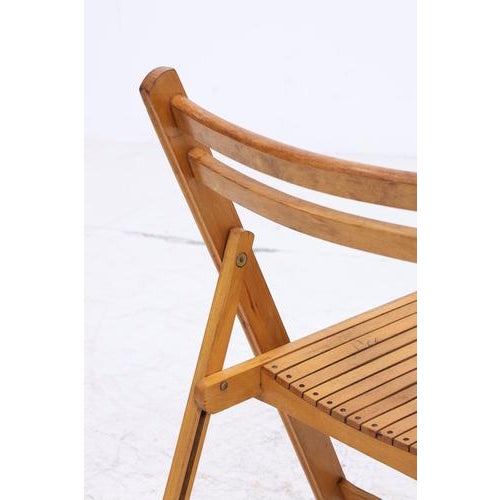 Folding Chairs in Birch from C.T.C., Set of 4 For Sale - Image 9 of 18