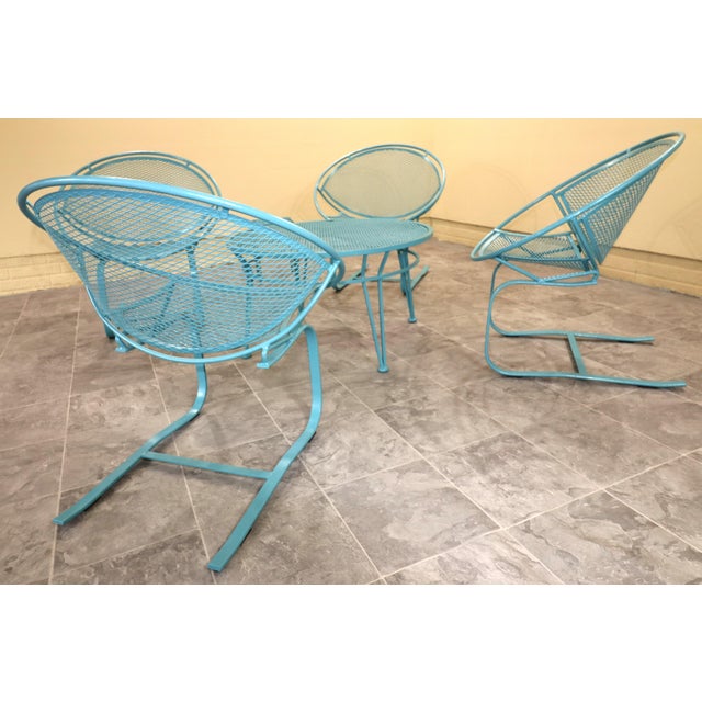 An exceptional and rare matched set of four “Radar” lounge chairs designed by Maurizio Tempestini for John B. Salterini...