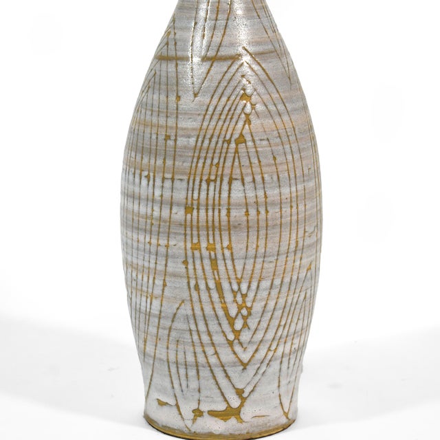 1960s Mid-Century Modern Design Technics Style Ceramic Lamp For Sale In Chicago - Image 6 of 7