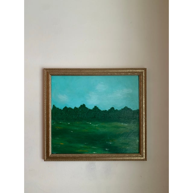 2020s 2020s Impressionist Style Original Landscape Painting on Canvas, Framed For Sale - Image 5 of 5
