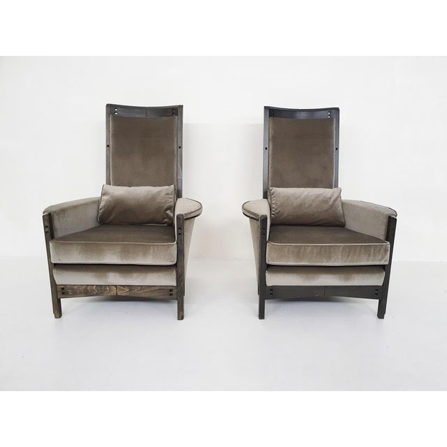 63970 Lounge Chairs by Umberto Asnago for Giorgetti Peggy, Italy, 1990s, Set of 2 For Sale - Image 11 of 18