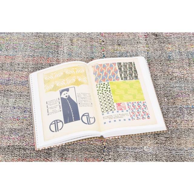 Textile Vintage Chaput Kilim Wool Rug With Textural Stripes by Rug & Kilim, 1950-1959 For Sale - Image 7 of 8