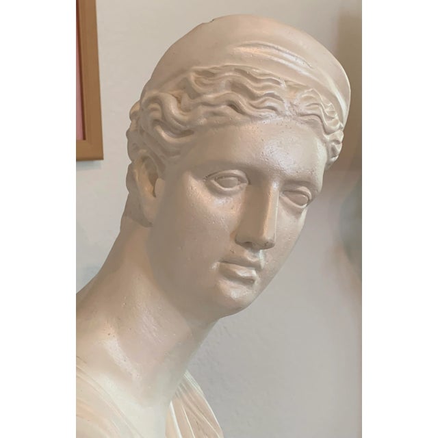 Large scale plaster bust of Dianna. In excellent condition