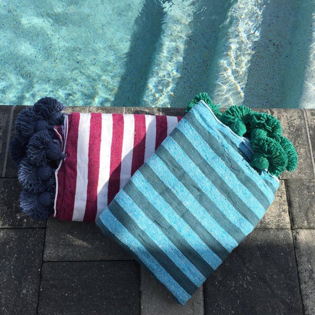 Custom-made tassel throw, this beautiful (and cool) blanket makes a fun and functional addition to your bedroom, living...